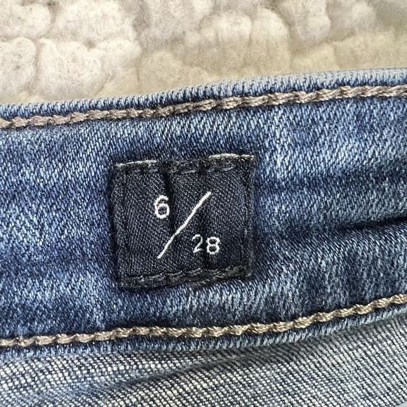 Lucky Brand Bridgette Crop Skinny Jeans Womens 6/28 (26x27) Blue Boho Minimalist - Picture 6 of 12